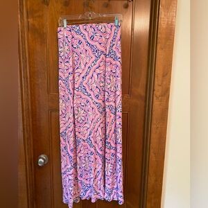 Lilly Pulitzer front split maxi skirt. EUC